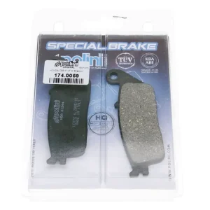 Autentisk Bromsbelägg Polini organiskt Daelim, Honda, Yamaha