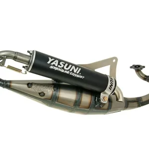 Avgassystem Yasuni Scooter R svart - Peugeot liggande, Derbi Premium
