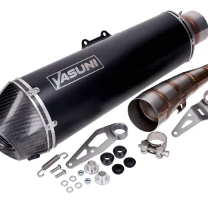 Avgassystem Yasuni Scooter 4 Black Edition Yamaha X-Max 125 Populär