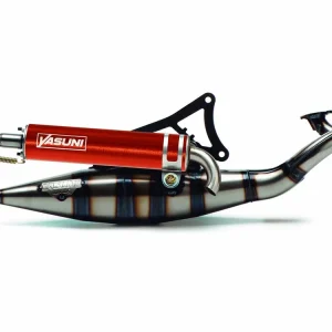Billig Avgasrör Yasuni R orange för Minarelli horisontell