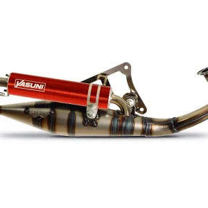 Expressleverans Avgasrör Yasuni R-PRO orange för Peugeot horisontell, Ludix, Vicacity, Derbi Hunter