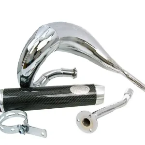 Avgassystem Turbo Kit Bufanda RQ krom - Derbi Senda (00-), Aprilia RX/SX, Gilera RCR/SMT Begränsat erbjudande