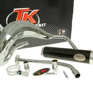 Avgassystem Turbo Kit Bufanda RQ krom - Yamaha DT50 (03-), MBK X-Limit (03-), Malaguti Kampanj