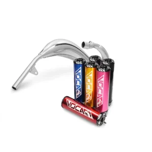 Avgasrör Voca Cross chrome 50/70cc för Beta RR 21- Hög kvalitet