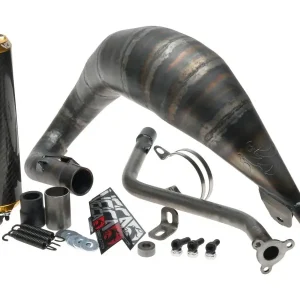 Autentisk Avgassystem - Voca Cross Carbon Racing 80/90ccm, guld