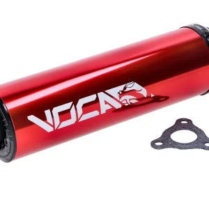 Autentisk Bakre ljuddämpare Voca Racing 60x200mm röd 50-80cc för D50B0, EBE050, EBS050, AM6
